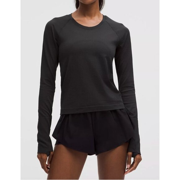 Lululemon Tech Long Sleeve Shirt 2.0 Waist Length Size 8 - Picture 1 of 8